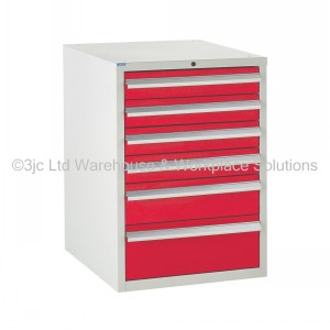 Euroslide Storage Cabinet 6 Drawer 825mm